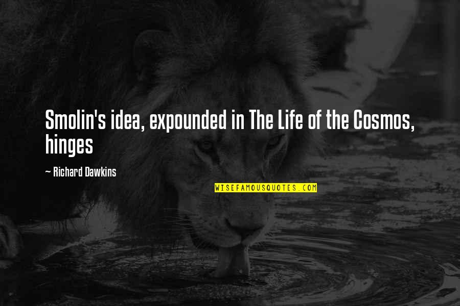 He Lied She Believed Quotes By Richard Dawkins: Smolin's idea, expounded in The Life of the He Lied She Believed Quotes By Richard Dawkins: Smolin's idea, expounded in The Life of the