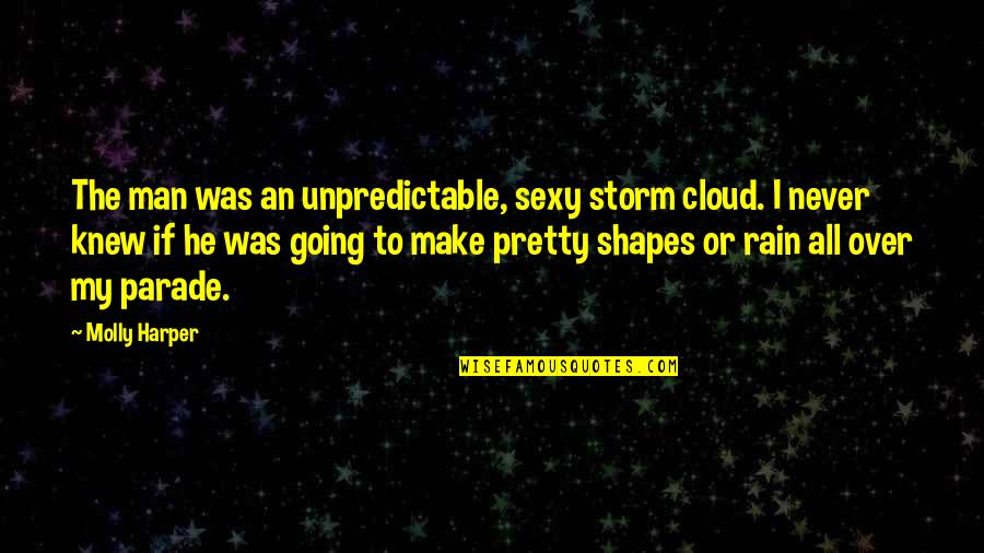 He My Man Quotes By Molly Harper: The man was an unpredictable, sexy storm cloud.