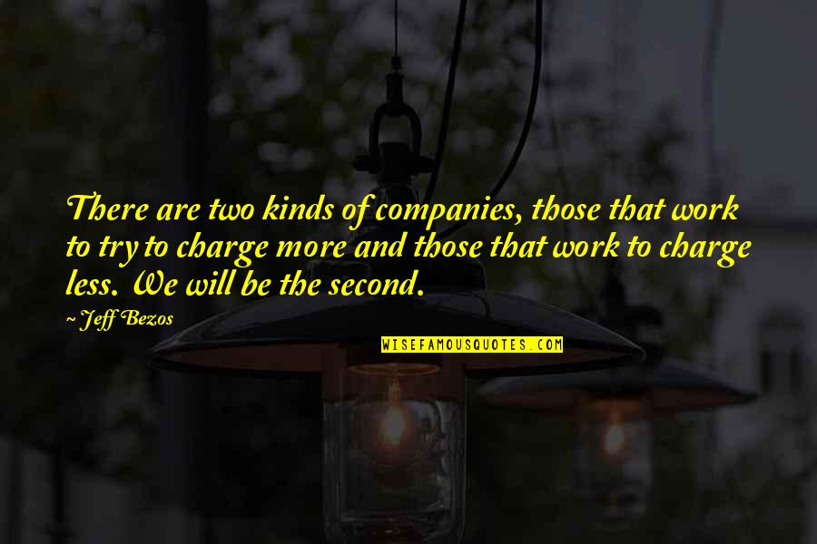 He Reigns Quotes By Jeff Bezos: There are two kinds of companies, those that