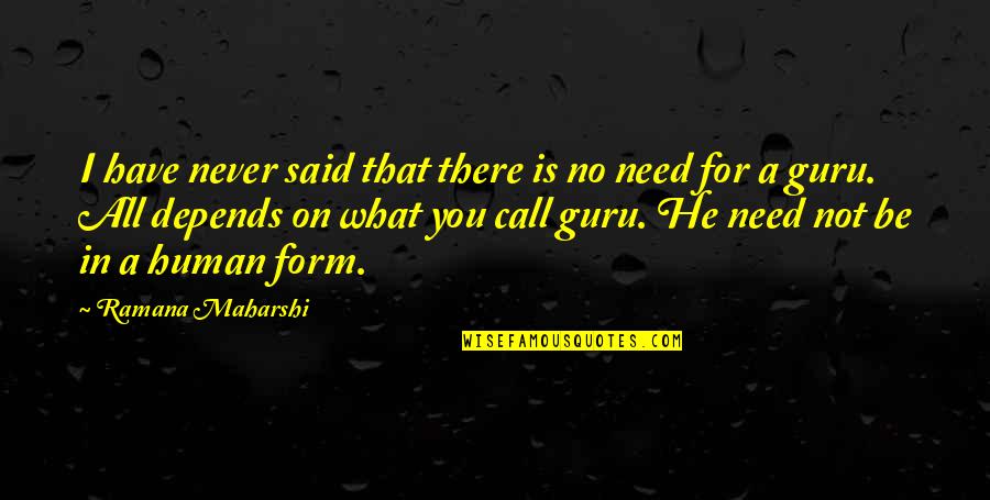 He Said No Quotes By Ramana Maharshi: I have never said that there is no