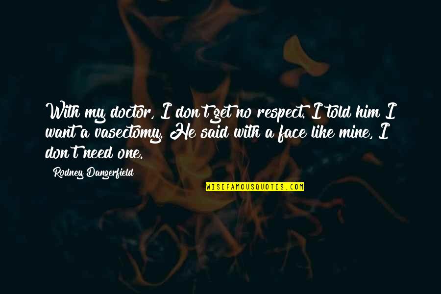 He Said No Quotes By Rodney Dangerfield: With my doctor, I don't get no respect. He Said No Quotes By Rodney Dangerfield: With my doctor, I don't get no respect.