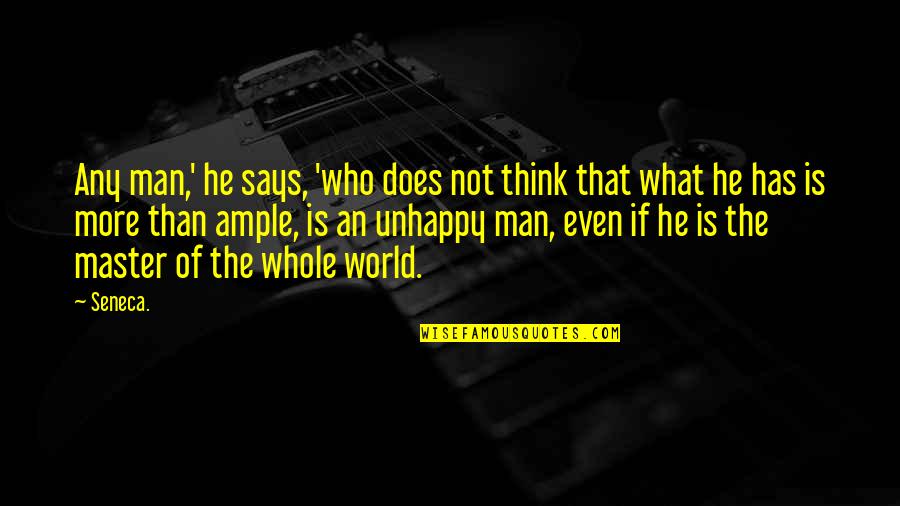 He Who Says Quotes By Seneca.: Any man,' he says, 'who does not think