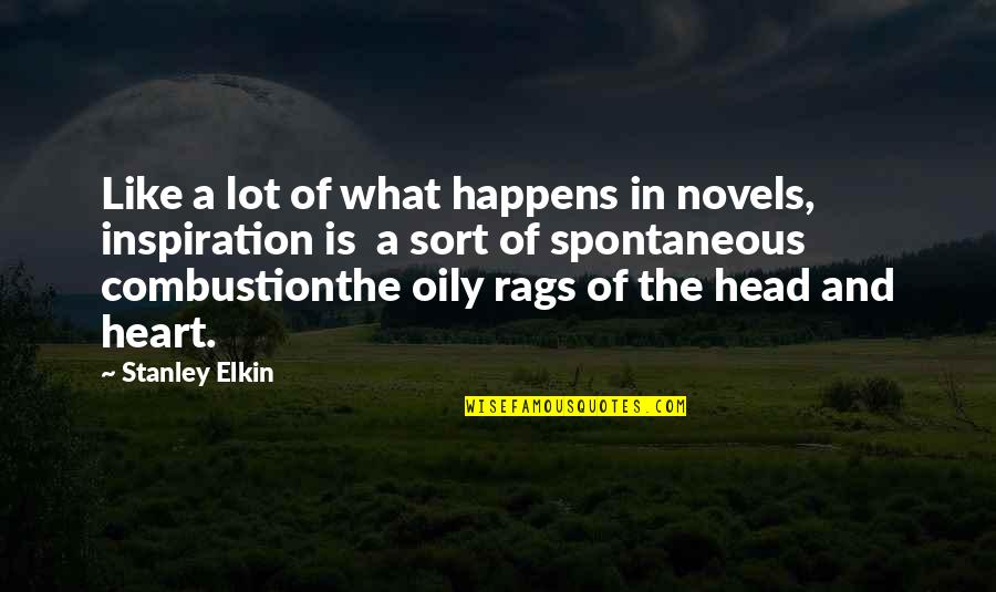 Head And Heart Quotes By Stanley Elkin: Like a lot of what happens in novels,