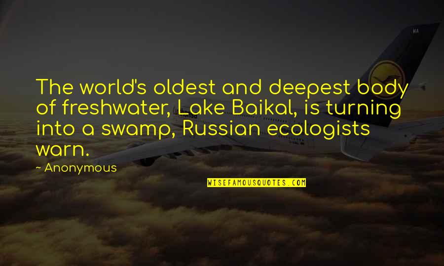 Heading A Soccer Ball Quotes By Anonymous: The world's oldest and deepest body of freshwater, Heading A Soccer Ball Quotes By Anonymous: The world's oldest and deepest body of freshwater,