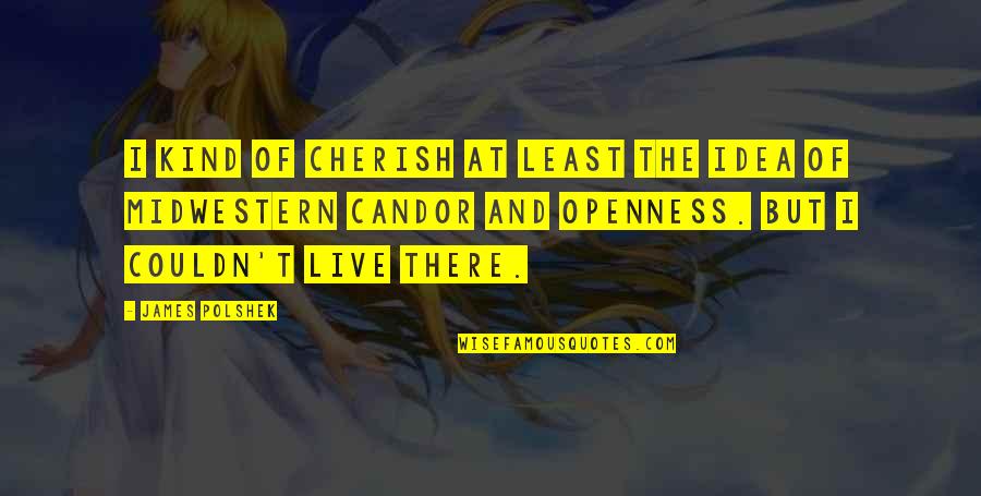 Headsets Inc Quotes By James Polshek: I kind of cherish at least the idea Headsets Inc Quotes By James Polshek: I kind of cherish at least the idea