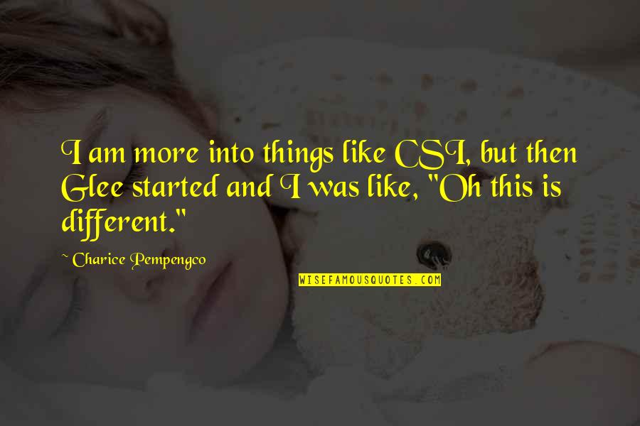 Headshake Quotes By Charice Pempengco: I am more into things like CSI, but