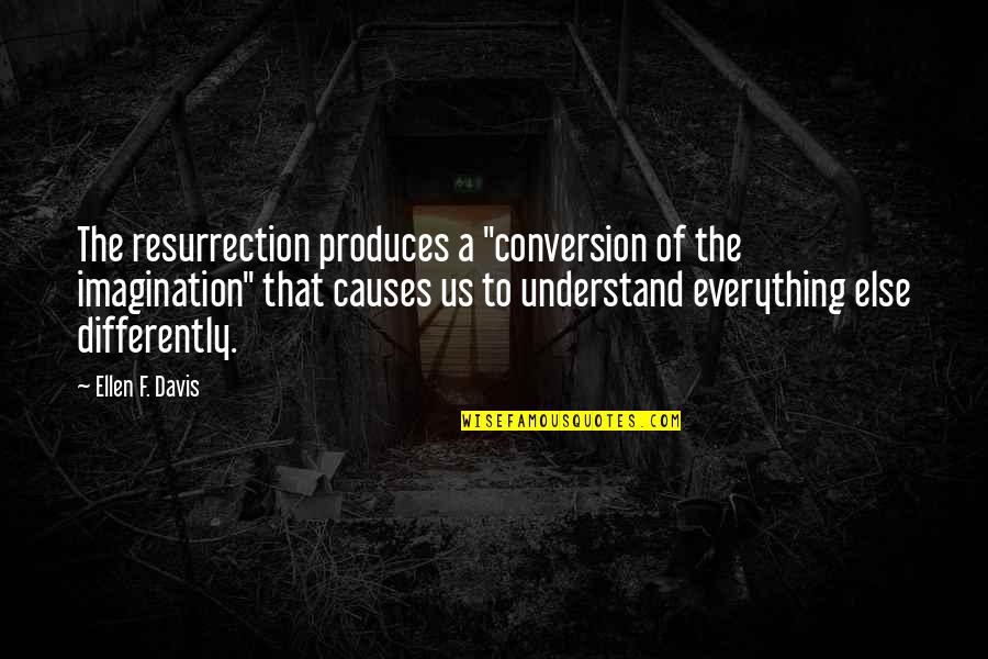 Headshot Memorable Quotes By Ellen F. Davis: The resurrection produces a "conversion of the imagination"