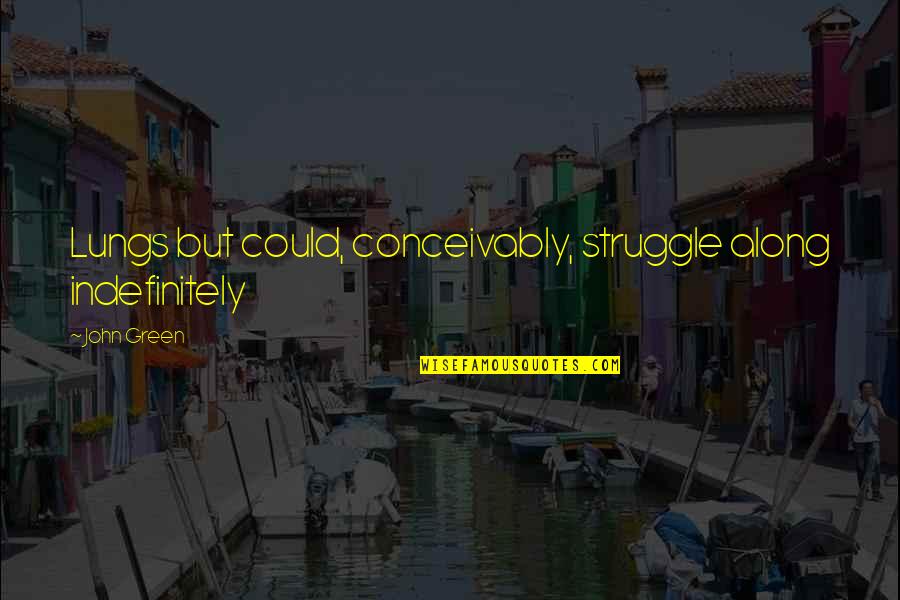 Headstands Forbidden Quotes By John Green: Lungs but could, conceivably, struggle along indefinitely