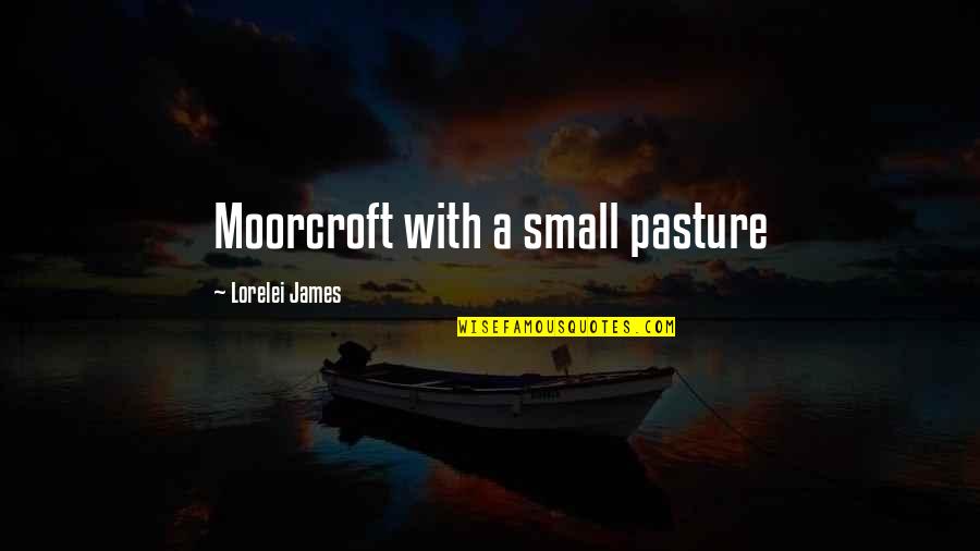 Healing Over A Broken Heart Quotes By Lorelei James: Moorcroft with a small pasture