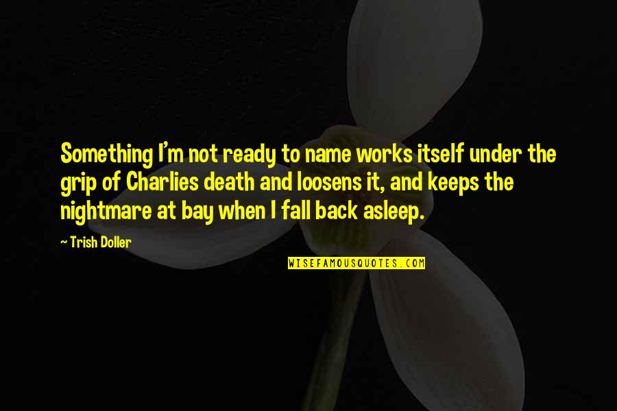 Healing Sadness Quotes By Trish Doller: Something I'm not ready to name works itself