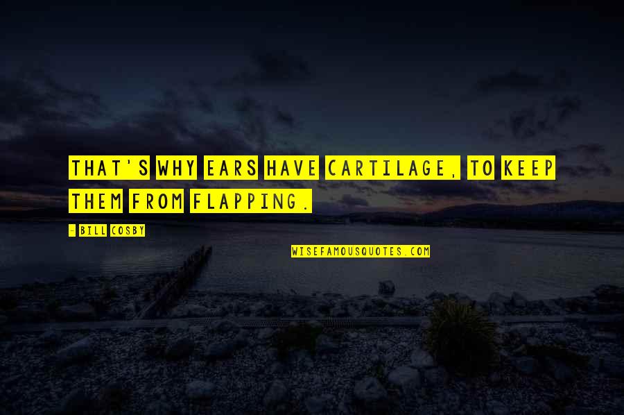 Healing The Soul Of America Quotes By Bill Cosby: That's why ears have cartilage, to keep them