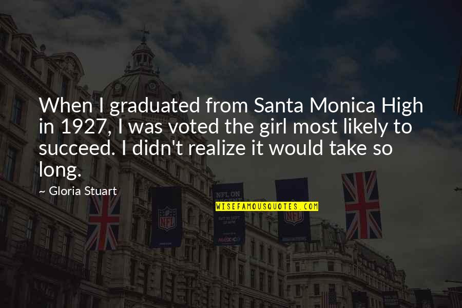 Health Tips Quotes By Gloria Stuart: When I graduated from Santa Monica High in Health Tips Quotes By Gloria Stuart: When I graduated from Santa Monica High in