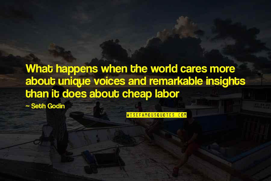 Healthcare Inspirational Quotes By Seth Godin: What happens when the world cares more about