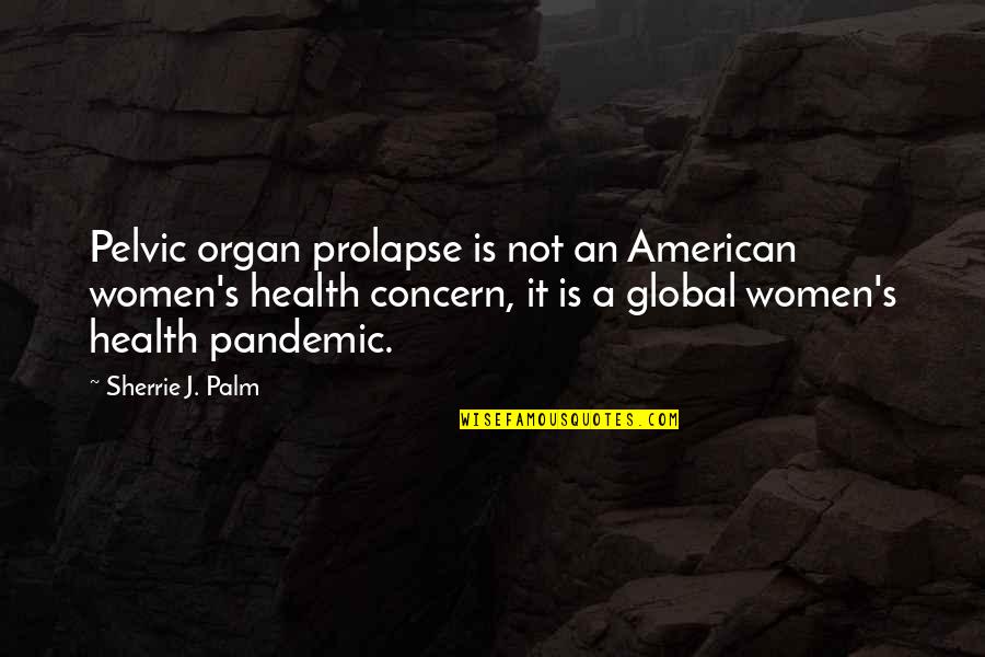 Health's Quotes By Sherrie J. Palm: Pelvic organ prolapse is not an American women's