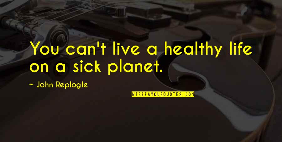 Healthy Life Quotes By John Replogle: You can't live a healthy life on a