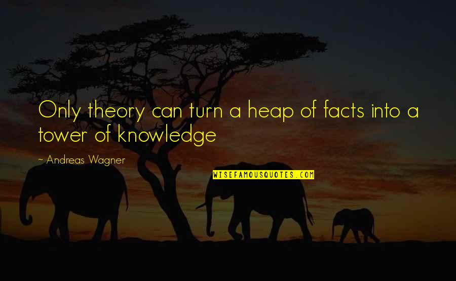 Heap't Quotes By Andreas Wagner: Only theory can turn a heap of facts