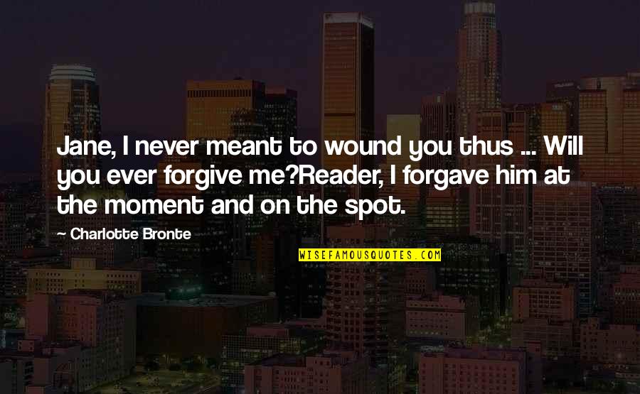 Heart Broken But Still Strong Quotes By Charlotte Bronte: Jane, I never meant to wound you thus