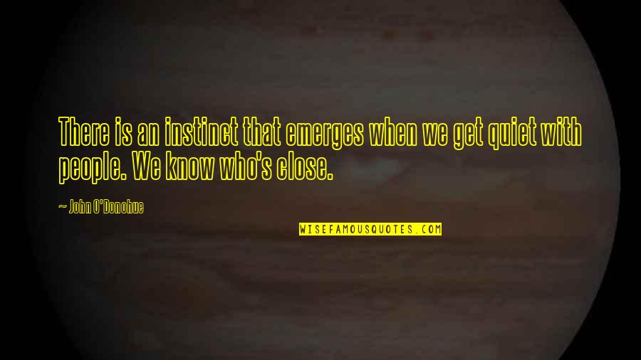 Heart Changing Quotes By John O'Donohue: There is an instinct that emerges when we Heart Changing Quotes By John O'Donohue: There is an instinct that emerges when we