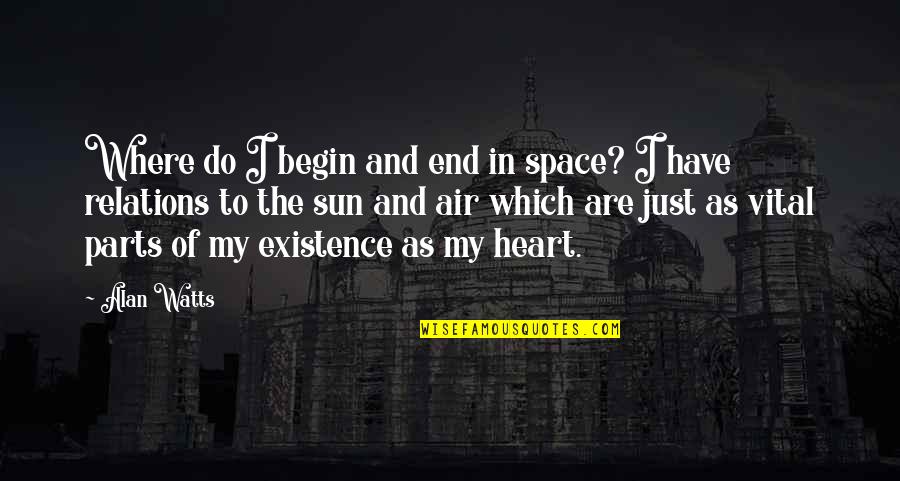 Heart Do Quotes By Alan Watts: Where do I begin and end in space? Heart Do Quotes By Alan Watts: Where do I begin and end in space?