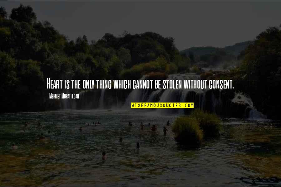 Heart Stolen Quotes By Mehmet Murat Ildan: Heart is the only thing which cannot be