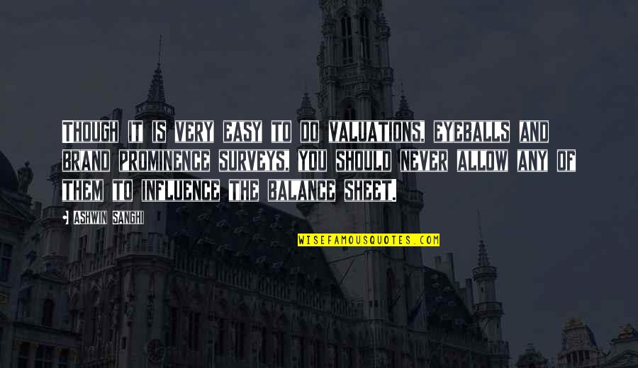 Heart Waves Quotes By Ashwin Sanghi: Though it is very easy to do valuations, Heart Waves Quotes By Ashwin Sanghi: Though it is very easy to do valuations,