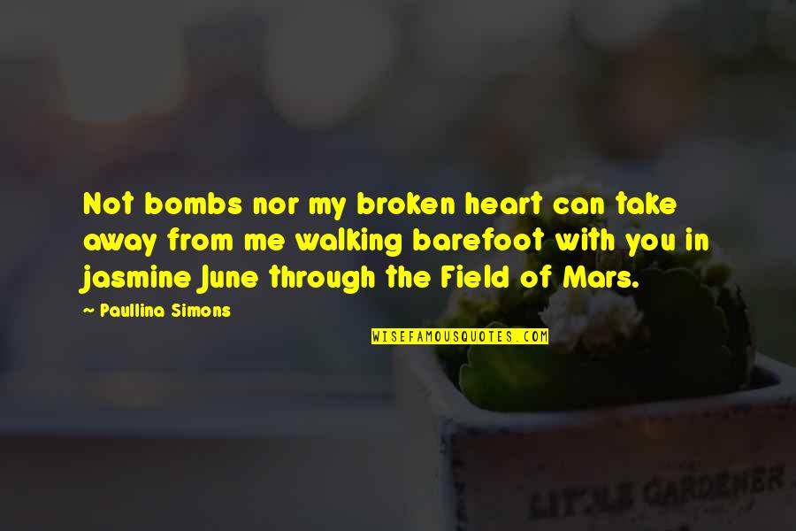 Heart With Quotes By Paullina Simons: Not bombs nor my broken heart can take