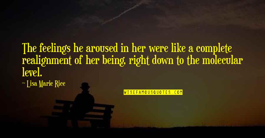 Hearts Hurting Quotes By Lisa Marie Rice: The feelings he aroused in her were like