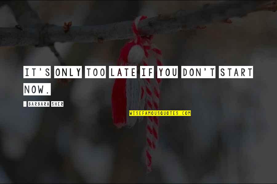 Heartsease Violet Quotes By Barbara Sher: It's only too late if you don't start Heartsease Violet Quotes By Barbara Sher: It's only too late if you don't start