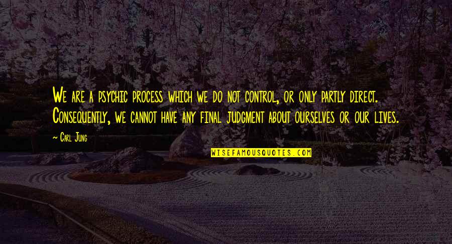 Heat And Dust Ruth Prawer Jhabvala Quotes By Carl Jung: We are a psychic process which we do Heat And Dust Ruth Prawer Jhabvala Quotes By Carl Jung: We are a psychic process which we do