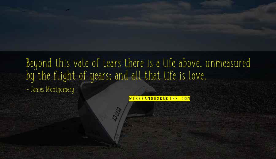 Heaven And Life Quotes By James Montgomery: Beyond this vale of tears there is a