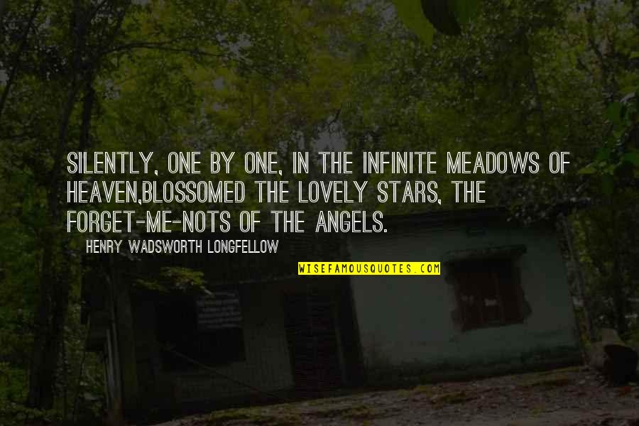 Heaven And The Stars Quotes By Henry Wadsworth Longfellow: Silently, one by one, in the infinite meadows