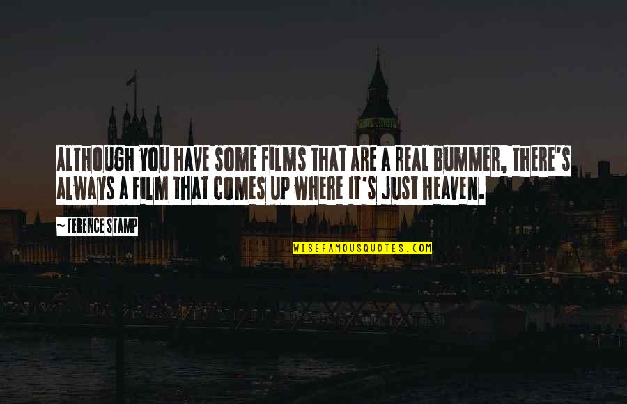 Heaven Is So Real Quotes By Terence Stamp: Although you have some films that are a Heaven Is So Real Quotes By Terence Stamp: Although you have some films that are a