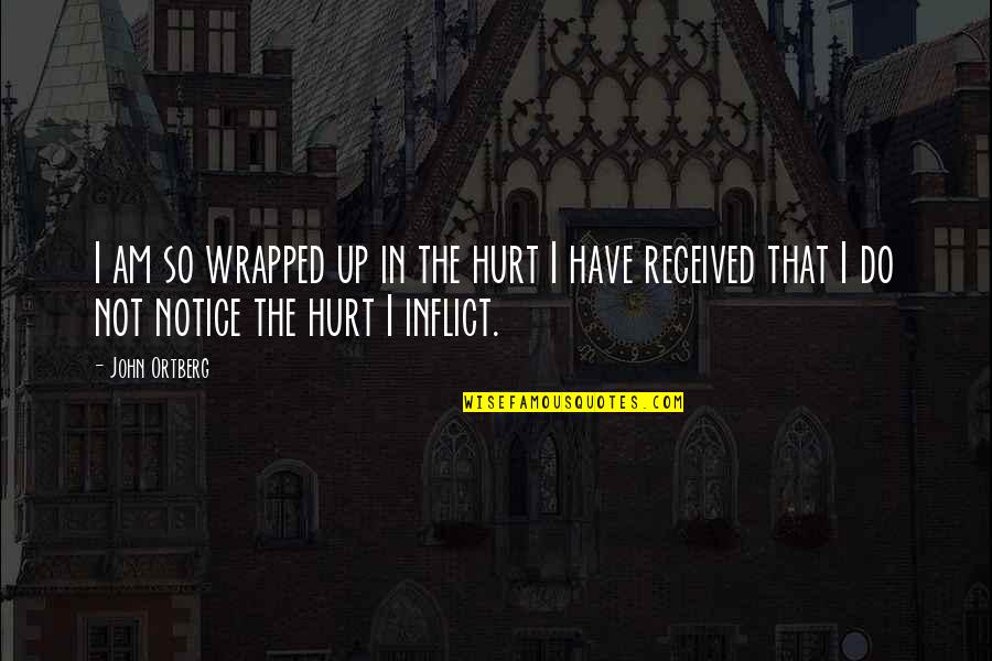 Hebes By Chloe Quotes By John Ortberg: I am so wrapped up in the hurt Hebes By Chloe Quotes By John Ortberg: I am so wrapped up in the hurt