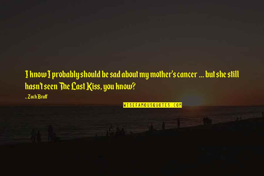 Hecate Quote Quotes By Zach Braff: I know I probably should be sad about