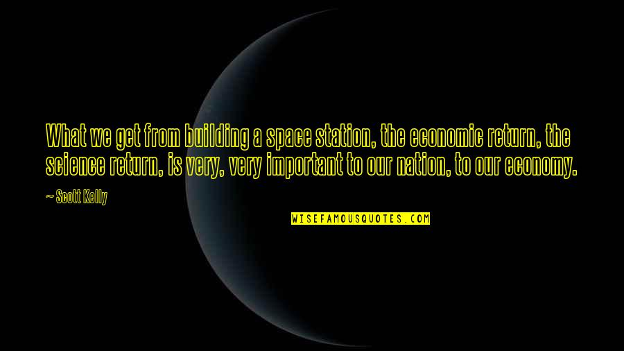 Hechtsee Quotes By Scott Kelly: What we get from building a space station,