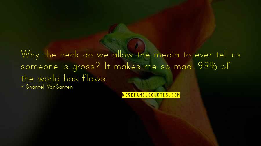 Heck Quotes By Shantel VanSanten: Why the heck do we allow the media