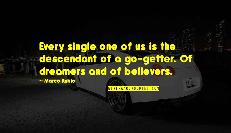 Hedonismus V Znam Quotes By Marco Rubio: Every single one of us is the descendant Hedonismus V Znam Quotes By Marco Rubio: Every single one of us is the descendant