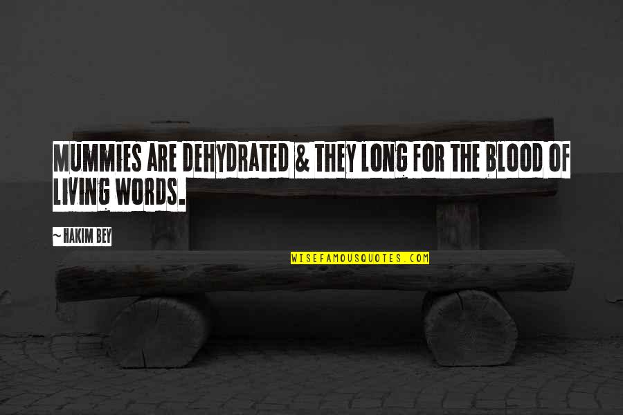 Heermans Quotes By Hakim Bey: Mummies are dehydrated & they long for the