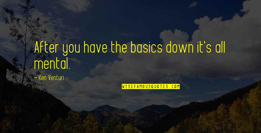 Hei Hei Moana Quotes By Ken Venturi: After you have the basics down it's all Hei Hei Moana Quotes By Ken Venturi: After you have the basics down it's all