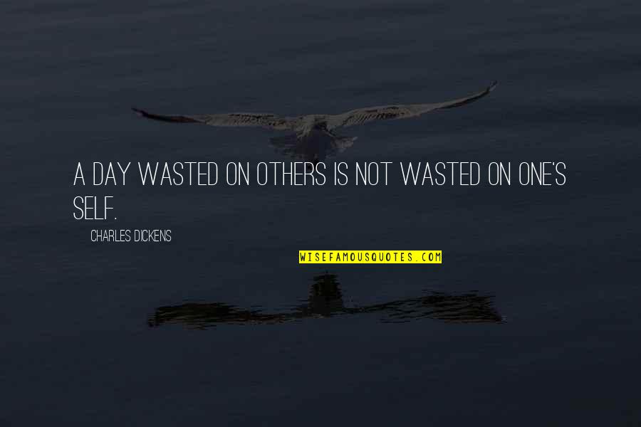 Heiko Kiesow Quotes By Charles Dickens: A day wasted on others is not wasted