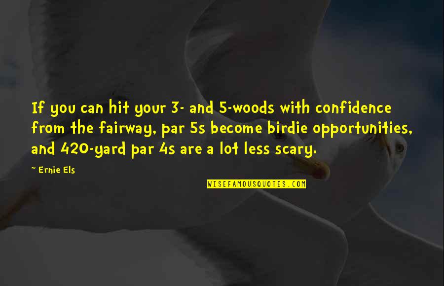 Heinrich Schenker Quotes By Ernie Els: If you can hit your 3- and 5-woods