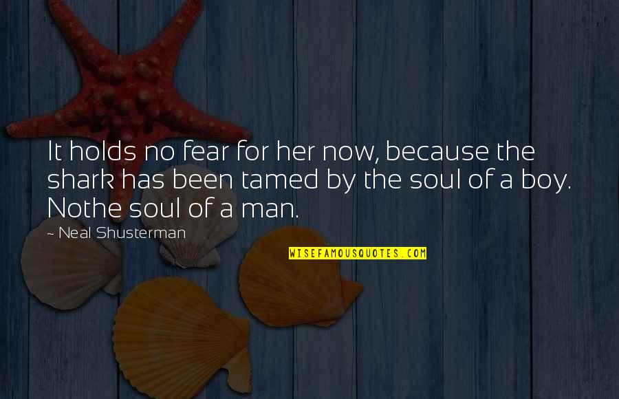 Hejazi Tribal Clothing Quotes By Neal Shusterman: It holds no fear for her now, because