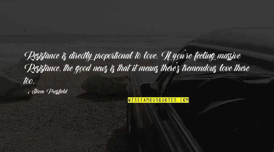 Hello Kitty Morning Quotes By Steven Pressfield: Resistance is directly proportional to love. If you're Hello Kitty Morning Quotes By Steven Pressfield: Resistance is directly proportional to love. If you're