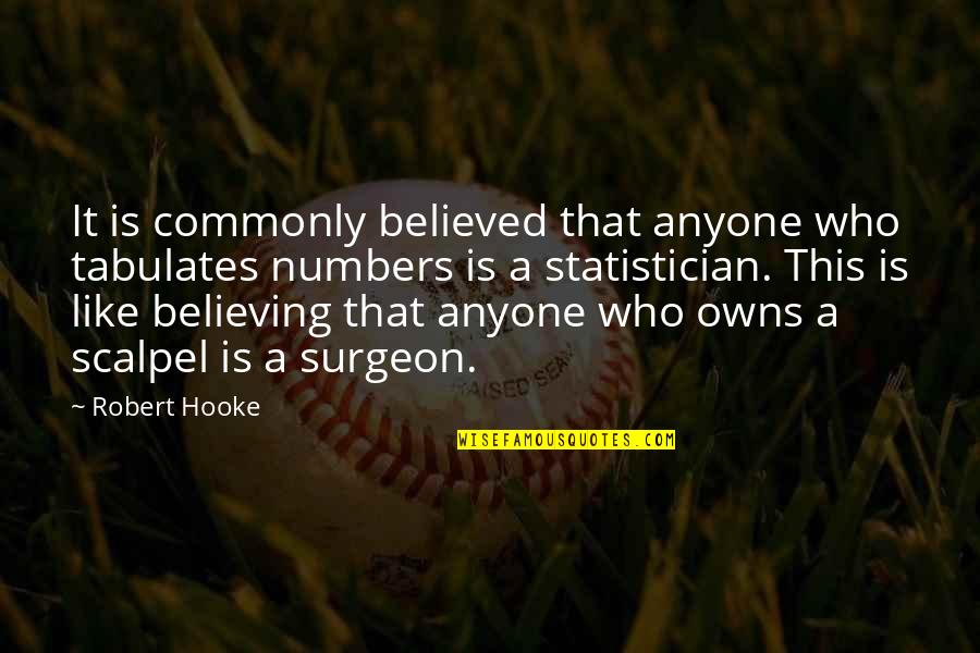 Helots Performed Quotes By Robert Hooke: It is commonly believed that anyone who tabulates