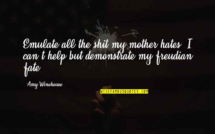 Help Your Mother Quotes By Amy Winehouse: Emulate all the shit my mother hates, I