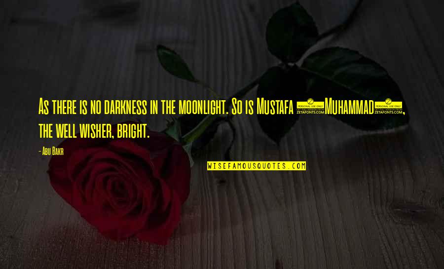Helping Others Mother Teresa Quotes By Abu Bakr: As there is no darkness in the moonlight.