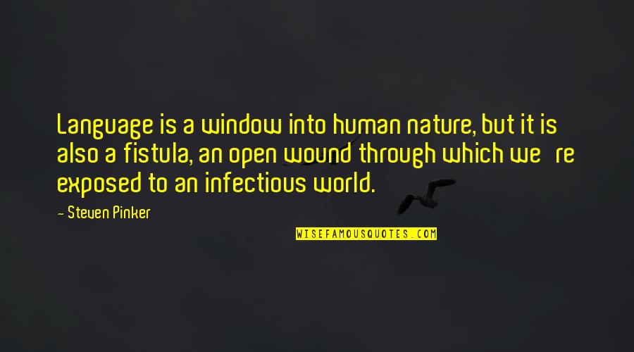 Helping Typhoon Victims Quotes By Steven Pinker: Language is a window into human nature, but Helping Typhoon Victims Quotes By Steven Pinker: Language is a window into human nature, but