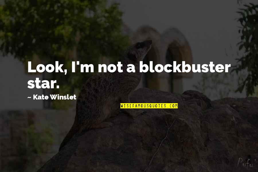 Helvetia Quotes By Kate Winslet: Look, I'm not a blockbuster star.