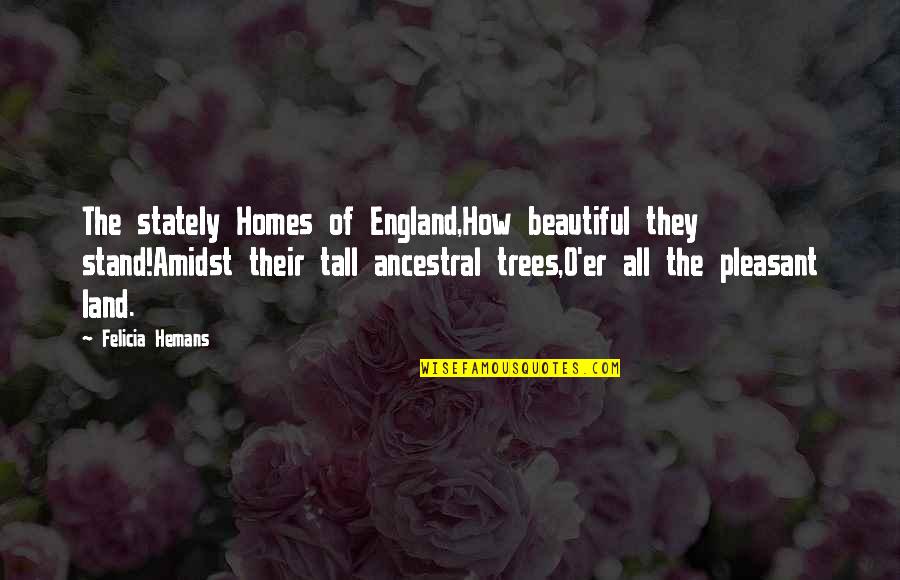 Hemans Quotes By Felicia Hemans: The stately Homes of England,How beautiful they stand!Amidst