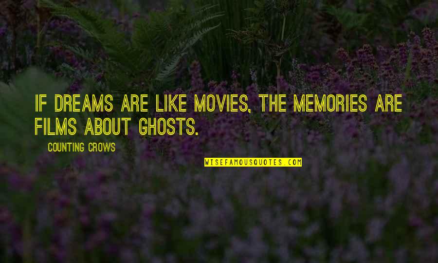 Hemidemisemitones Quotes By Counting Crows: If dreams are like movies, the memories are